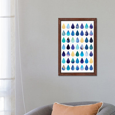 Rain - Floater Frame Print on Canvas