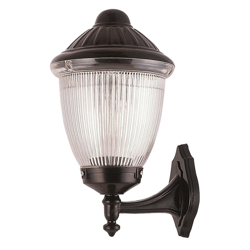 Outdoor Wall Lamp, Black ABS Body with Polycarbonate Cap, 16.9 x 9.1 inches | E27 Socket, Max 40W | IP65 Waterproof, Perfect for Traditional & Industrial Decor | Durable & Stylish Lighting for Outdoor Spaces