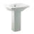 The Renovators Supply Inc. 12.75'' White Porcelain Rectangular Bathroom Sink with Faucet