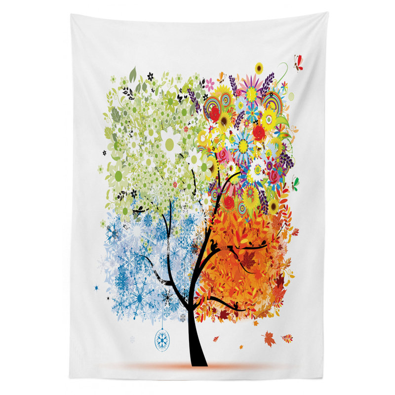 Tree Tablecloth, 70" L x 52" W