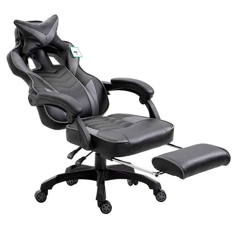 Symple Stuff Adjustable Faux Leather Swiveling PC & Racing Game Chair