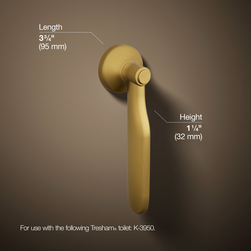 Tresham Trip Lever, Vibrant Brushed Moderne Brass