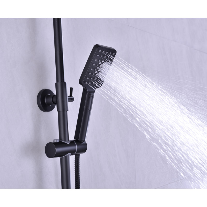 Système de douche complet thermostatique avec valve brute