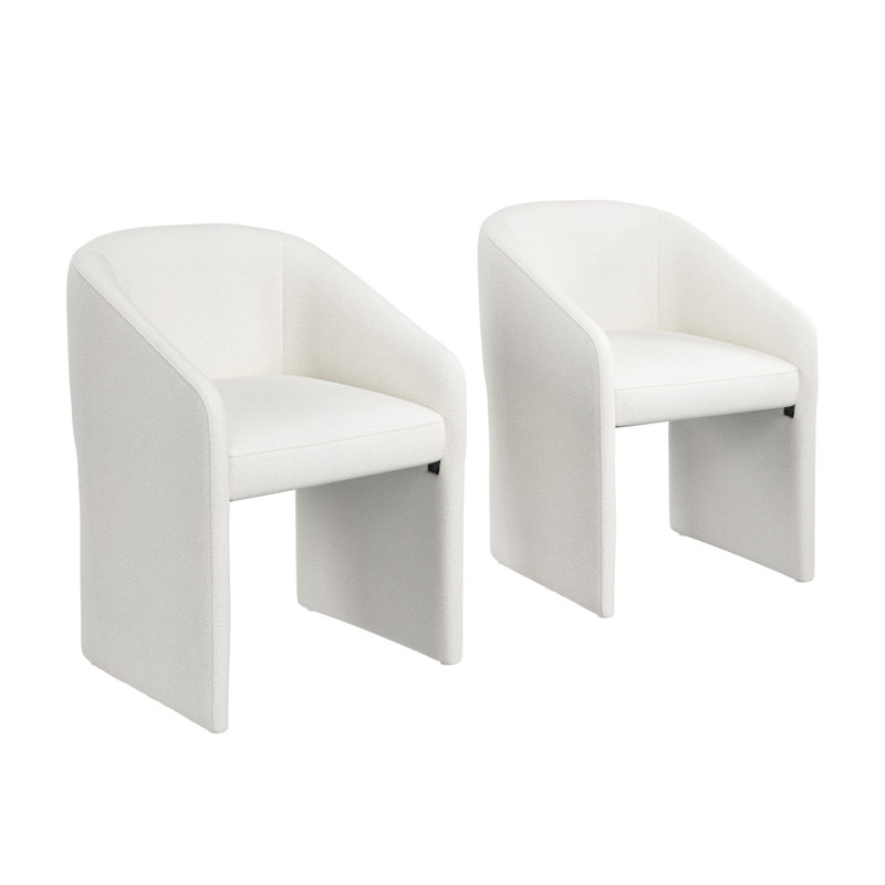 Upholstered Barrel Dining Chair - Set Of 2, Dining Room Furniture