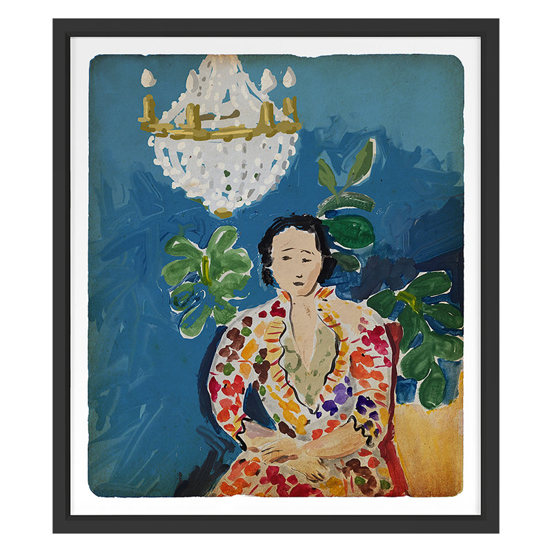 Maude Print by Dana Gibson, Black, 40" H x 35" W x 1.25" D