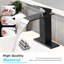Robinet de salle de bain Waterfall pour lavabo monotrou, bonde escamotable avec trop-plein-112007821