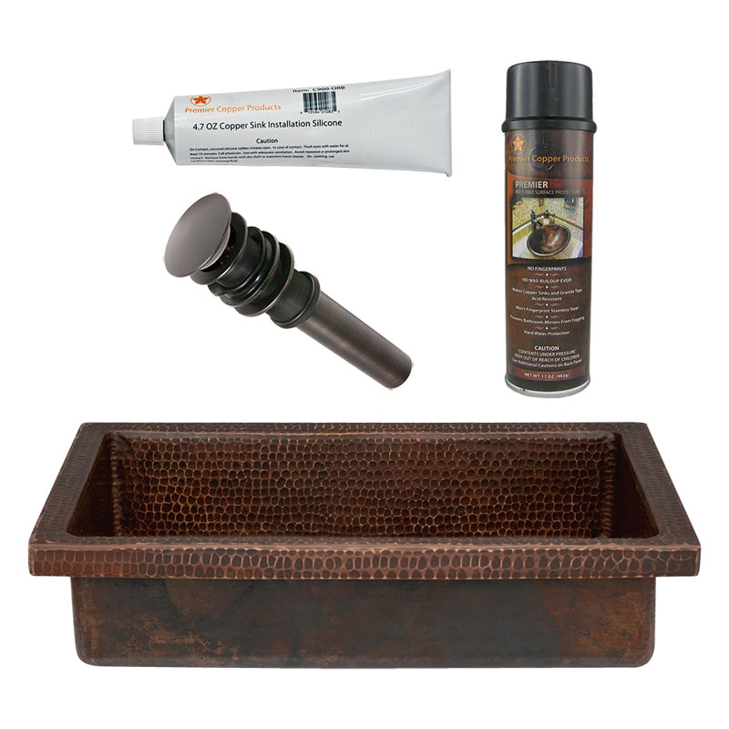 Ensemble de lavabo et de drain pour salle de bain Premier Copper Products BSP5_VREC20SK1DB-P