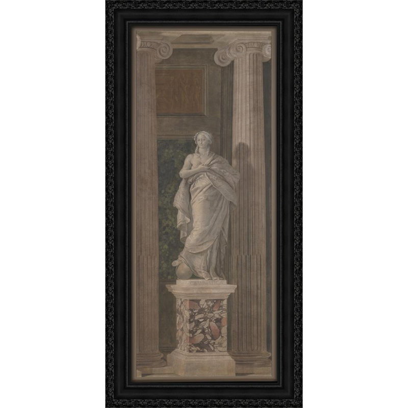 Figurine allégorique représentant la Grammaire (1760), H 32 po x l 16 po
