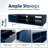 Modern Coffee Table With Storage - Dark Blue Matte Finish With Gold-Tipped Legs, Square Coffee Table For Living Room And Farmhouse With Storage Compartment And Adjustable Shelves