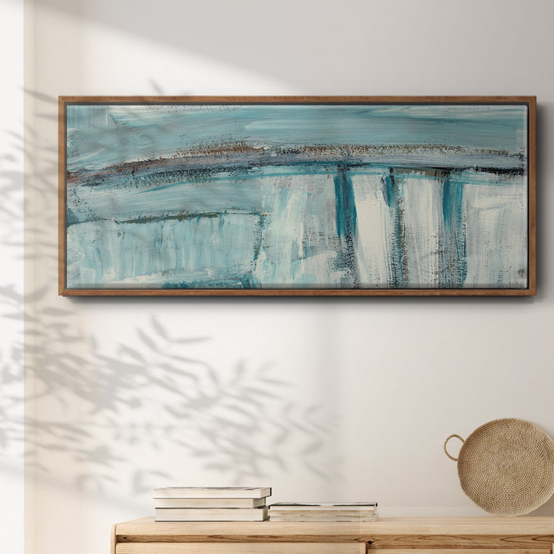 Acqua I- Framed Canvas