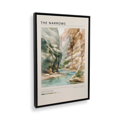 The Narrows, Utah, reproduction d'art sur toile