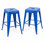 Tabouret à hauteur de comptoir 24 po, ensemble de 2 tabourets de bar en métal sans dossier, non empilable, amovible et facile à assembler, conception peu encombrante pour îlot de cuisine / bar / café / salle à manger