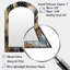 Miroir mural moderne doré et doré scintillant Galaxies III-1730509516