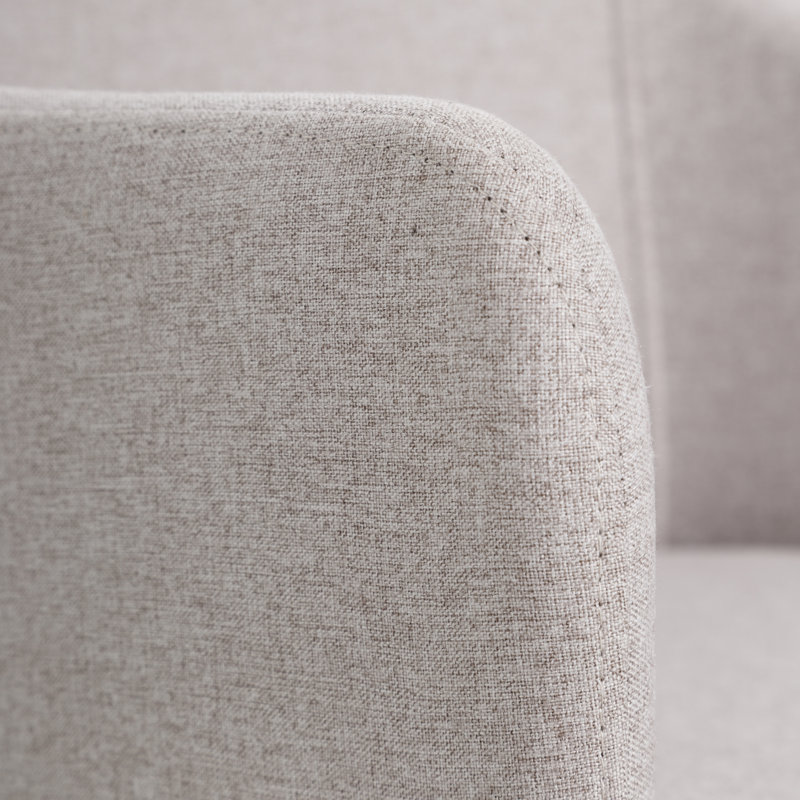 Amiriya 47cm H Polyester Blend Upholstered Metal Armchair