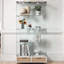 Vitrine à assemblage rapide avec grands tiroirs, idéale pour mettre en valeur des objets de collection et organiser des objets de valeur dans n'importe quel espace de vie