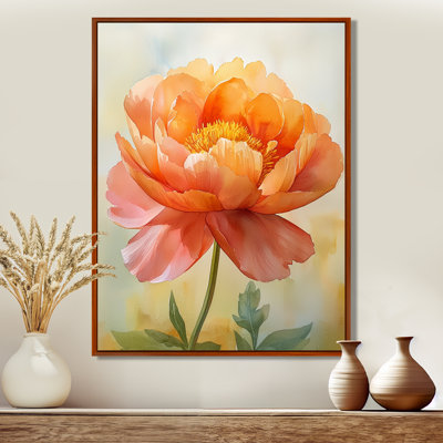 Art mural pivoines ensoleillées II - pivoines