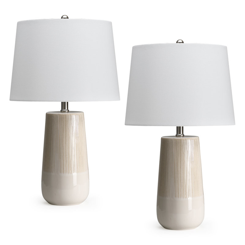 2-Pack 3-way Ceramic Table Lamp