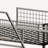 Twin sized loft metal bed with white for bedroom and dormitory, with built-in charging station and LED lighting-1425579734-1425579735