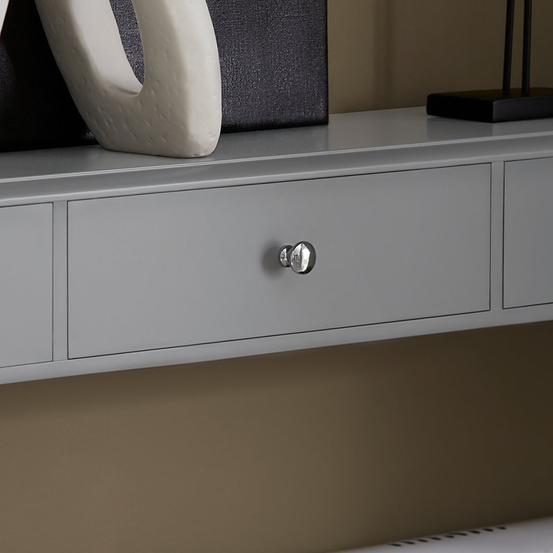 Sweni Accent Shelf with Drawer, Grey