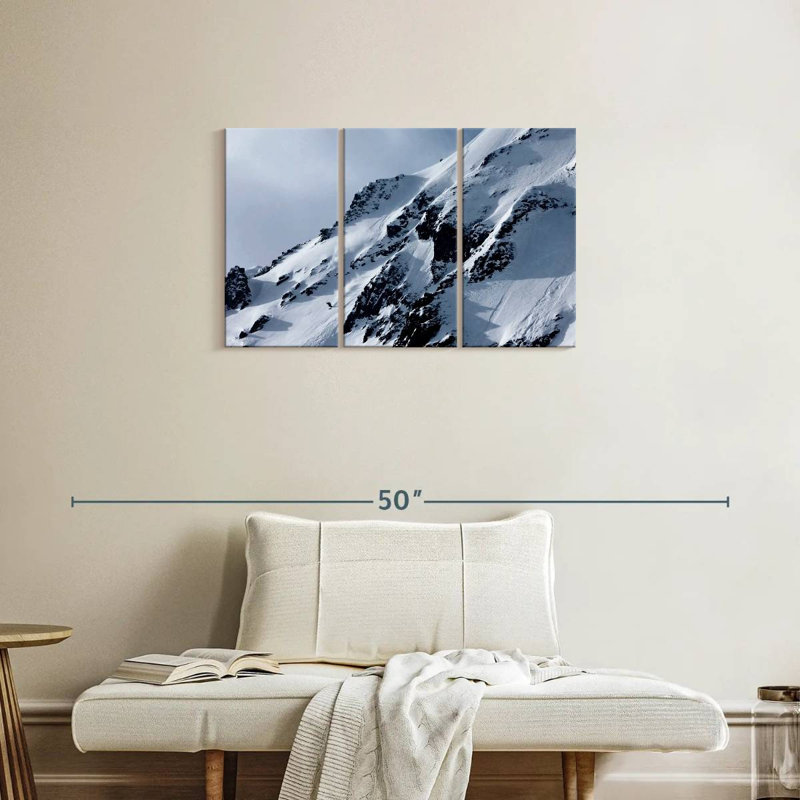 Nicci Skiing Down The Mountain, 20" H x 33" W