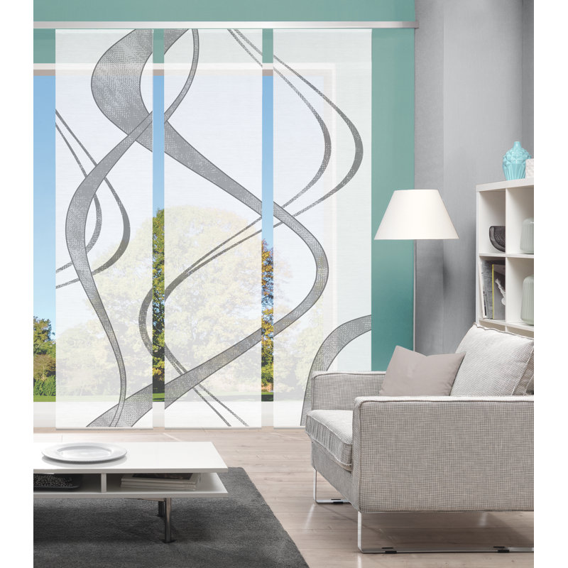 Paynter Semi Sheer Curtain Panel Pair, Grey