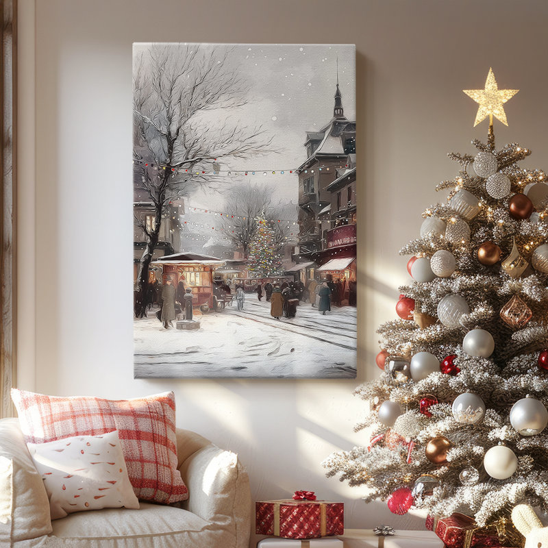 Chalk Promise of Pines-Premium Gallery Wrapped Canvas, 27" H x 18" W