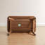 (Couleur noyer) Tabouret à chaussures en bois massif naturel avec cintre en tissu, banc de rangement moderne Mid-Century avec coussin éponge à rebond élevé pour le vestibule et les espaces de vie