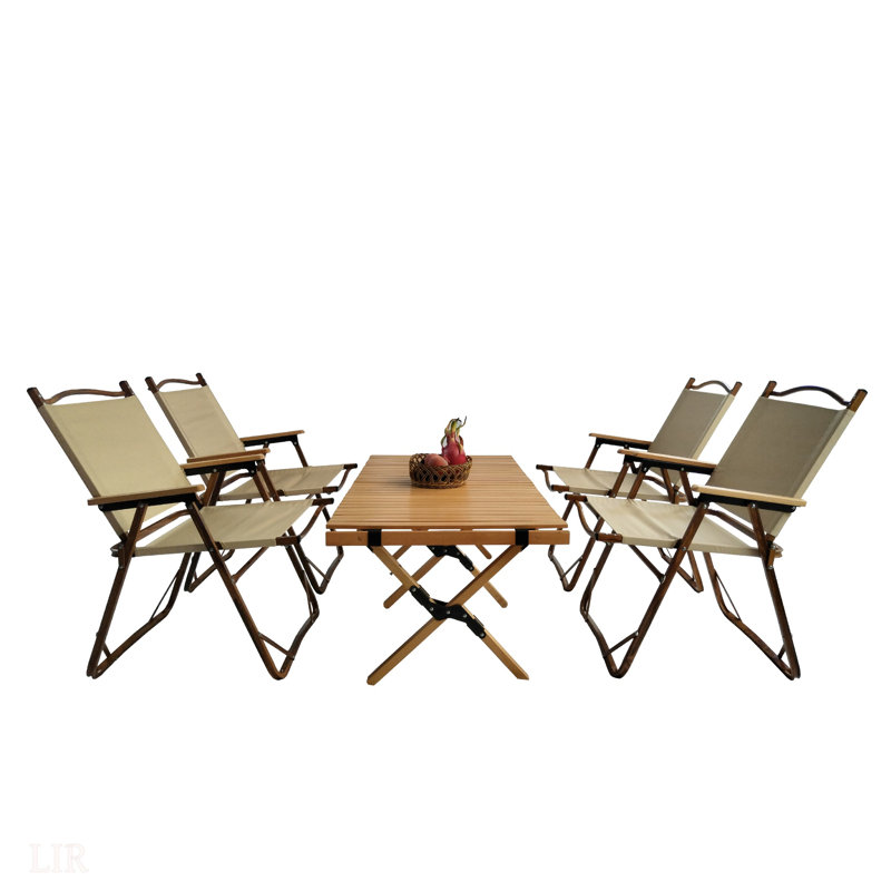 Ensemble de salle à manger pliable polyvalent pour une utilisation intérieure et extérieure, espaces améliorés, salle à manger extérieure