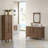 Asellus 48"W x 22"D Bath Vanity in Reclaimed Gray with White Marble Top and White Basin