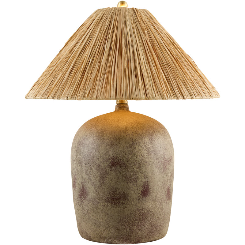 Lampe de table Danica, Gris patiné, Seagrass Empire