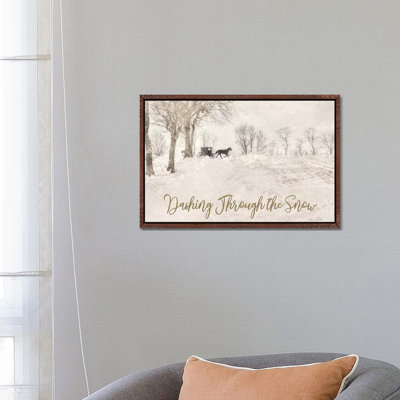 Dashing Through The Snow by Lori Deiter - Print on Canvas