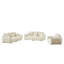 1 canapé + 3 places + 3 places, canapé de salon moderne, canapé en peluche, structure en bois, 7 coussins, meubles d'appoint