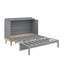 Grand lit escamotable minimaliste de taille grand-290265896