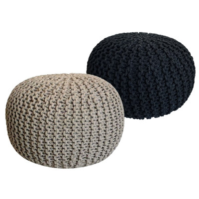 Iyana 55cm Wide Pouf Ottoman