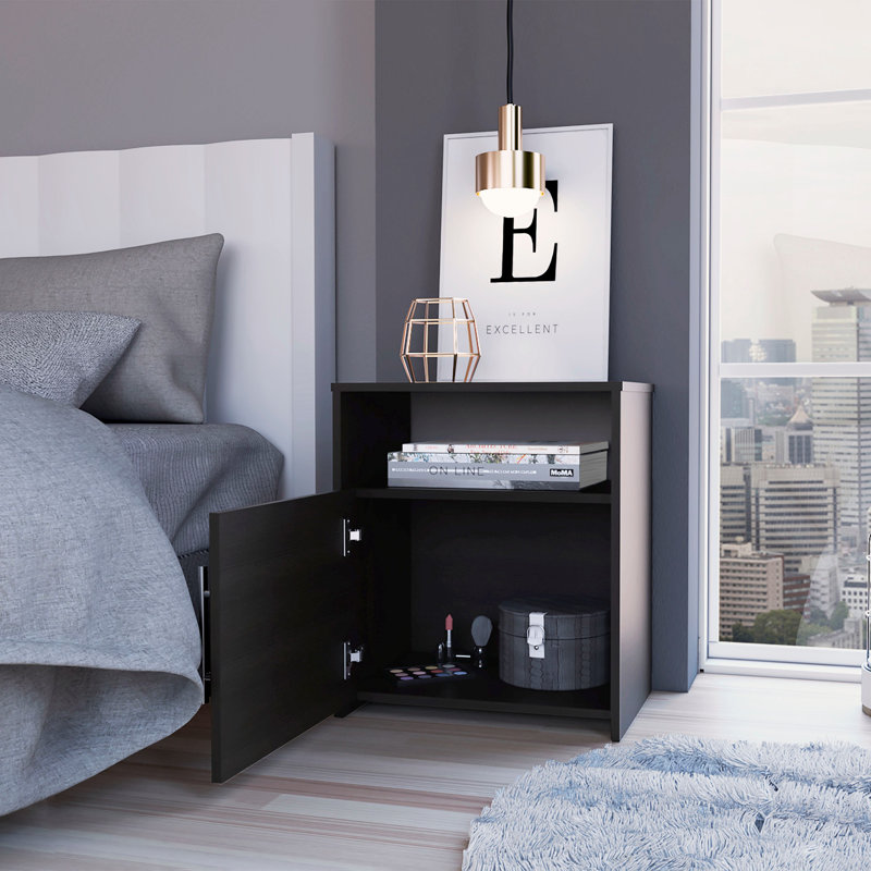 Bristol Nightstand, One Cabinet, Top Surface
