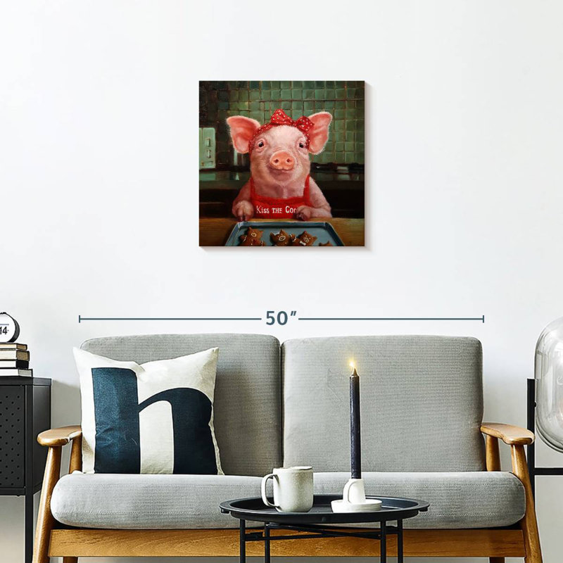 Brampt Gingerbread Pigs, 20" H x 20" W