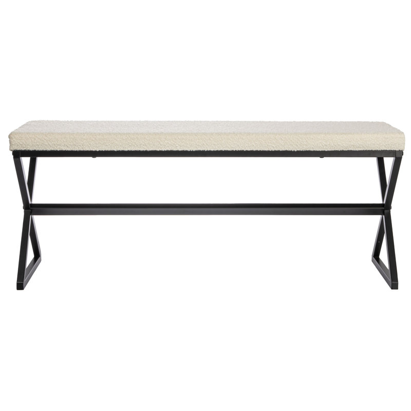 Avae Upholstered Bench, Cream