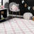 Cuanaic Trellis Shag Performance White/Pink Rug-957401594