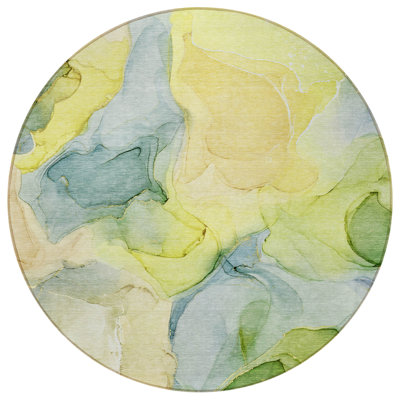 Tapis extérieur rond rond 8 po