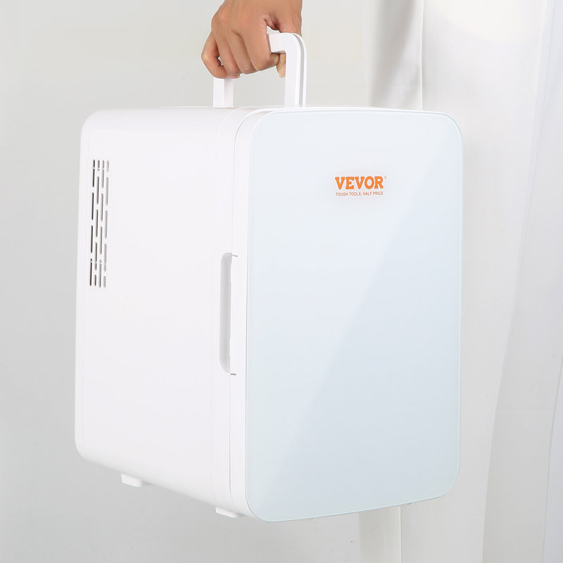 Compact White Smart 10L Mini Fridge with Handles