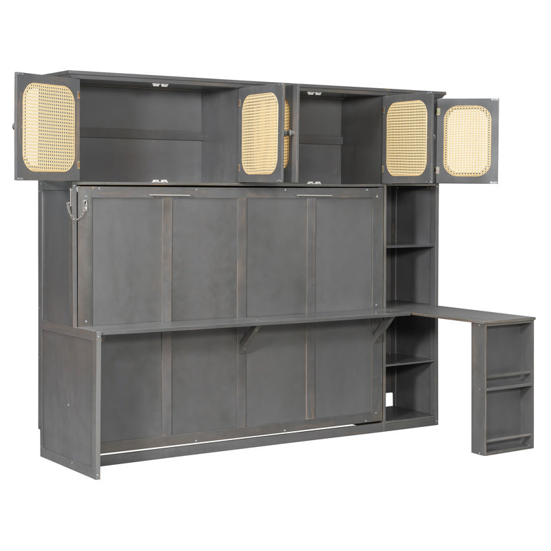 Lits peu encombrants avec rangement, lit escamotable moderne en bois aggloméré pour bureau à domicile