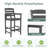 Dalson Plastic Adirondack Bar Stool-1465884138