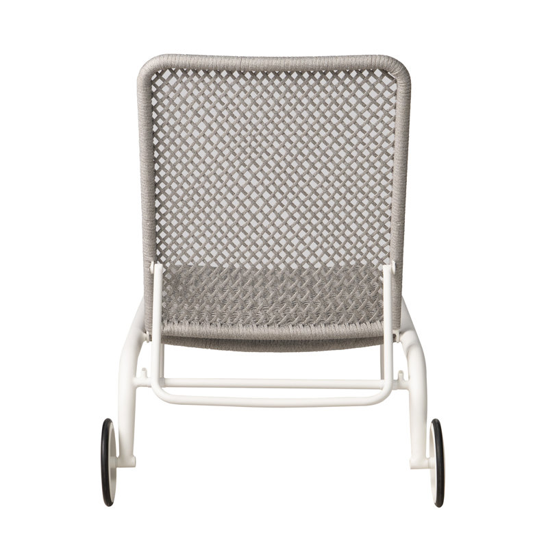 Chaise Lounge-Set Of 2, Matte White