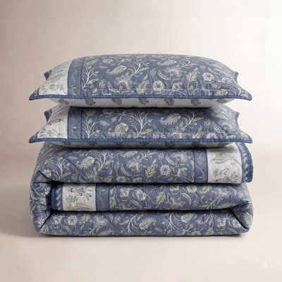 Floral Cotton Quilt Set