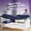 Back to Uni Embossed Herringbone 10.5 Tog Duvet, 2 Medium Pillows-101089646