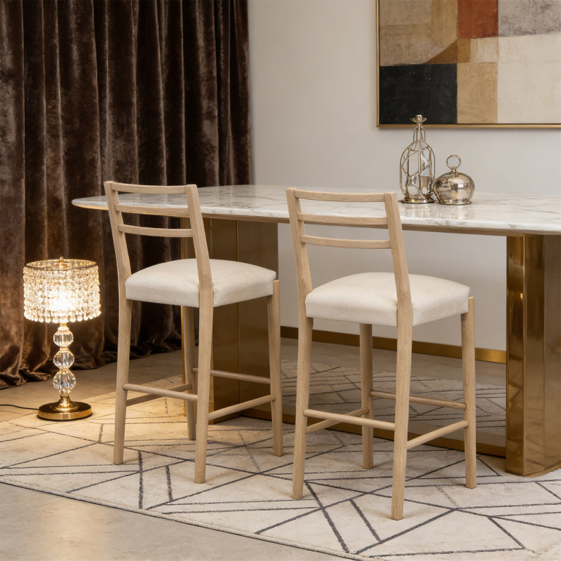 Bar Stool With Ladder Back