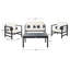 Nidhi Eucalyptus 4 - Person Patio Conversation Set with Cushions-877308694