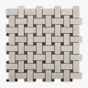 Carreau de mosaïque en marbre 1 po x 2 po