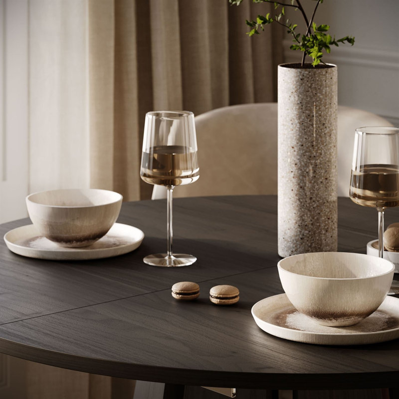 Extendable Dining Table, Graphite black