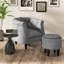 Fauteuil demi-tonneau et repose-pieds de 28,5 po de largeur